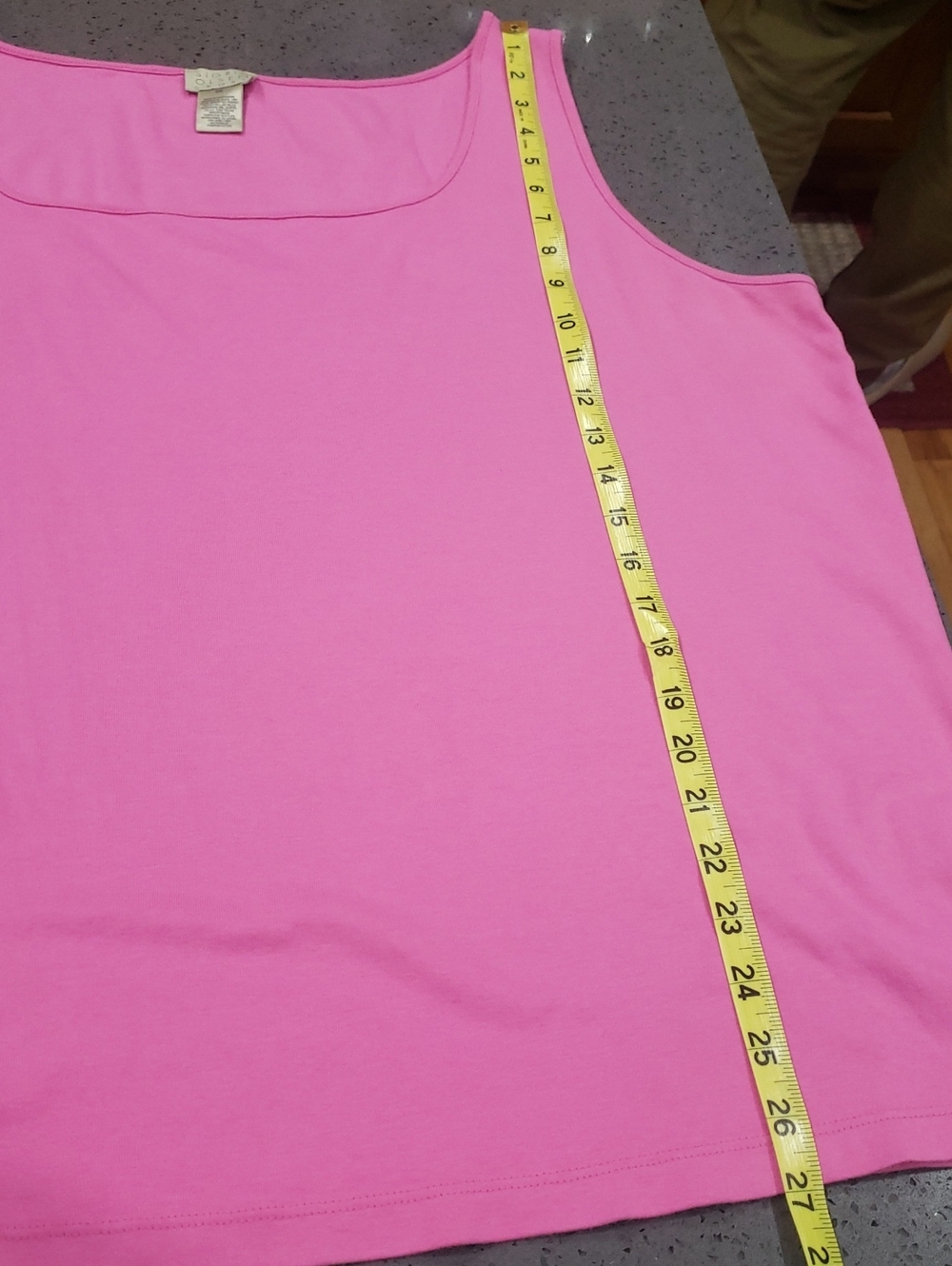 Sigrid Olsen Sport Seamless Bandeau - Bright Pink Sleeveless Top, 3X - Picture 8 of 10
